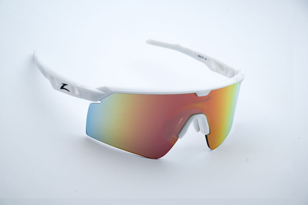 Agility Z1 - Blaze-Slingz Eyewear-White Glossy-Slingz Eyewear-Floating Sunglasses-Ocean Designed